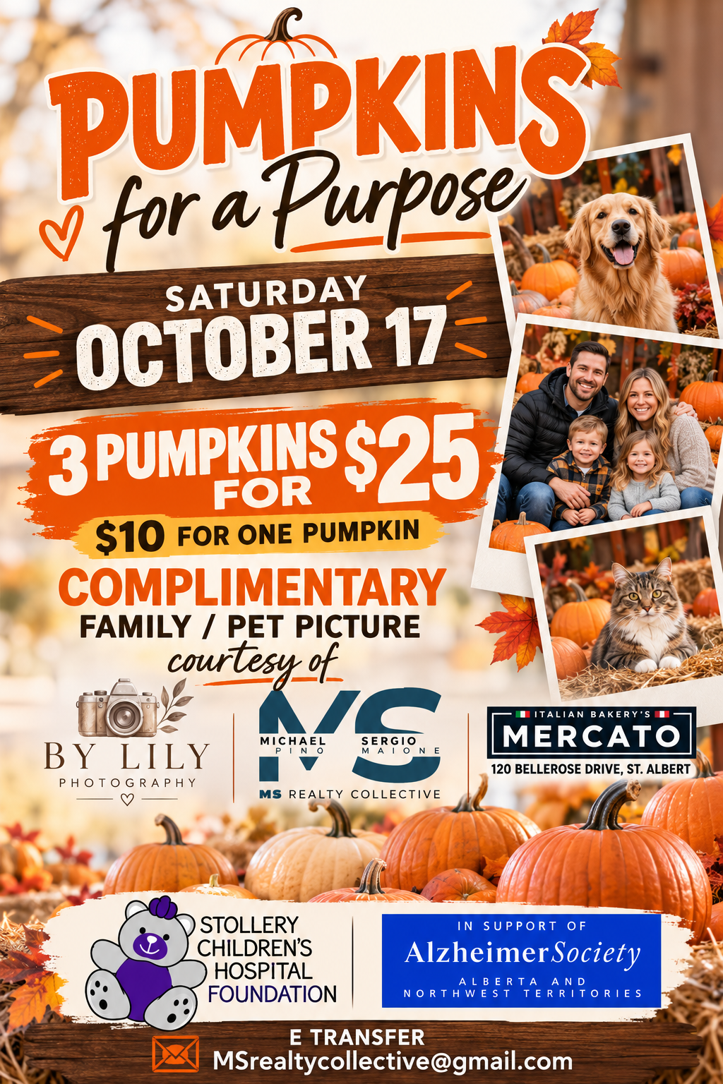 PUMPKINS FOR A PURPOSE event poster